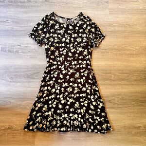 Francesca’s Black Floral Dress